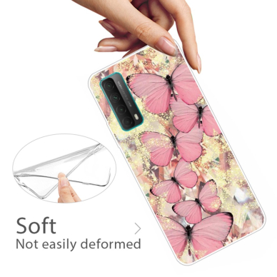 Huawei P Smart 2021 Tracy nugarėlė Pink Butterflies 2