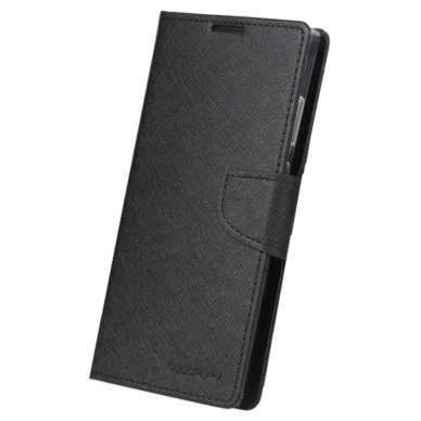 Huawei P10 LITE juodas FANCY DIARY dėklas