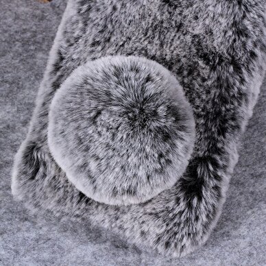 Huawei P20 Lite dark grey nugarėlė Fluffy rabbit 4