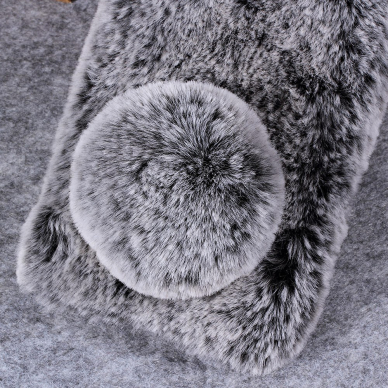Huawei P20 Lite dark grey nugarėlė Fluffy rabbit 4