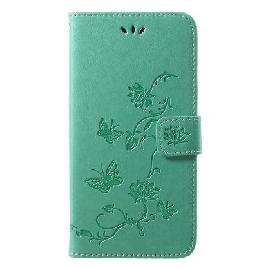 Huawei P20 PRO žalias Tracy K.FLEXI dėklas Butterfly and Flower