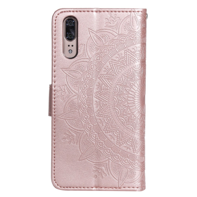Huawei P20 Tracy MEZZO rausvas Mandala dėklas 2