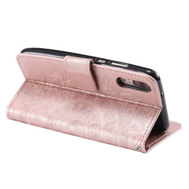 Huawei P20 Tracy MEZZO rausvas Mandala dėklas 6