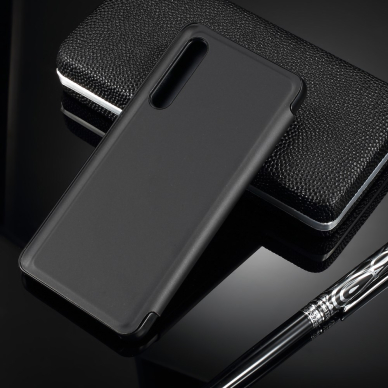 Huawei P30 juodas VIEW WINDOW dėklas 1