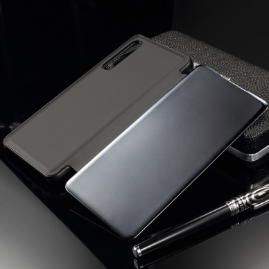 Huawei P30 juodas VIEW WINDOW dėklas 6