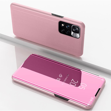 Huawei P30 Lite rausvas VIEW WINDOW dėklas 1