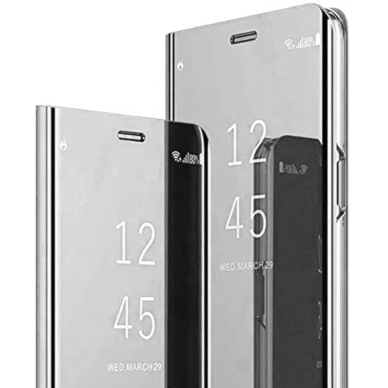 Huawei P30 Lite sidabro spalvos VIEW WINDOW dėklas