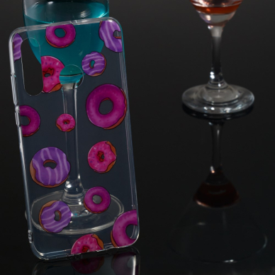 Huawei P30 Lite tracy clear nugarėlė Doughnut 4