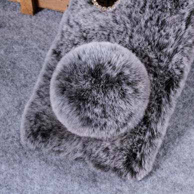 Huawei P30 pilka nugarėlė Fluffy rabbit 3