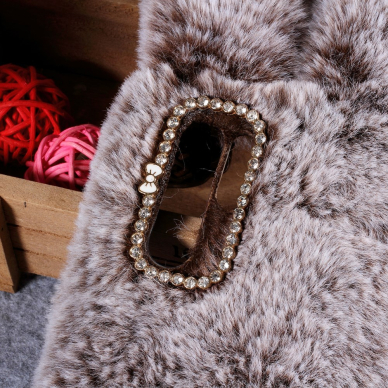 Huawei P30 Pro brown nugarėlė Fluffy rabbit 2