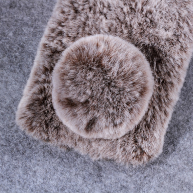 Huawei P30 Pro brown nugarėlė Fluffy rabbit 3