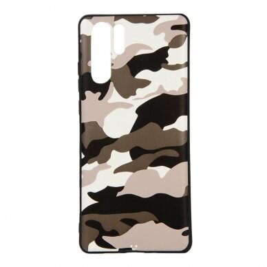 Huawei P30 PRO Tracy balta nugarėlė ARMY 1