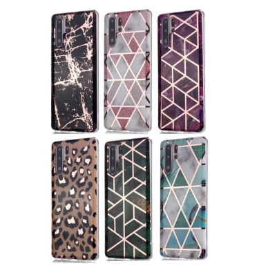 Huawei P30 PRO Tracy nugarėlė Black&Gold Marble 5