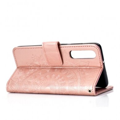 Huawei P30 Tracy MEZZO rausvas Mandala dėklas 5