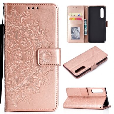 Huawei P30 Tracy MEZZO rausvas Mandala dėklas