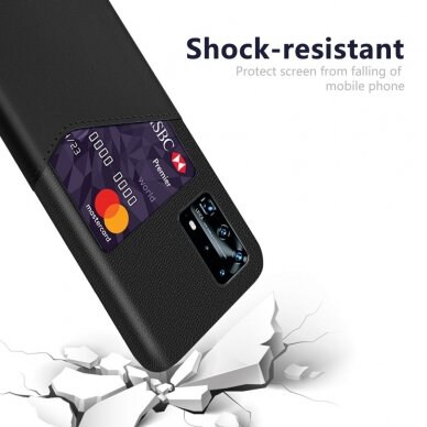 Huawei P40 juoda Tracy nugarėlė Cloth Slot 2