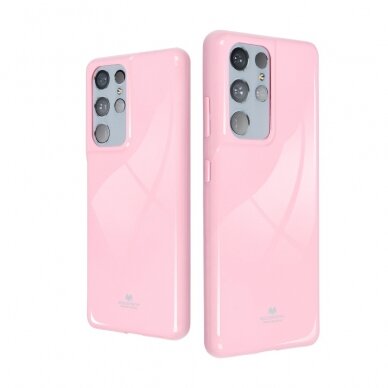 Huawei P40 Lite E šviesiai rožinė JELLY nugarėlė 2