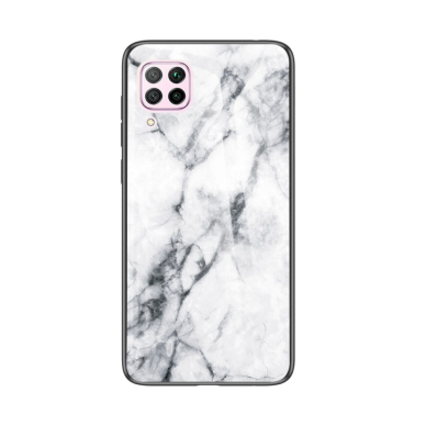 Huawei P40 LITE marble glass nugarėlė White 1