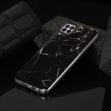 Huawei P40 Lite Tracy nugarėlė Black Marble 5