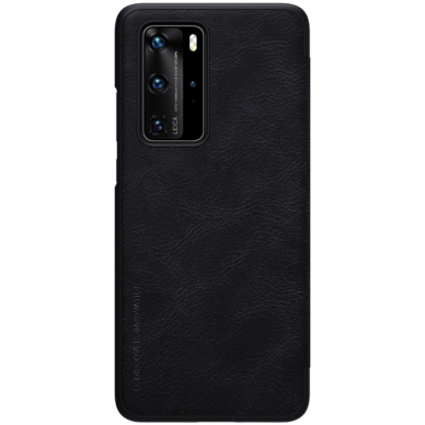 Huawei P40 PRO juodas odinis QIN dėklas 1