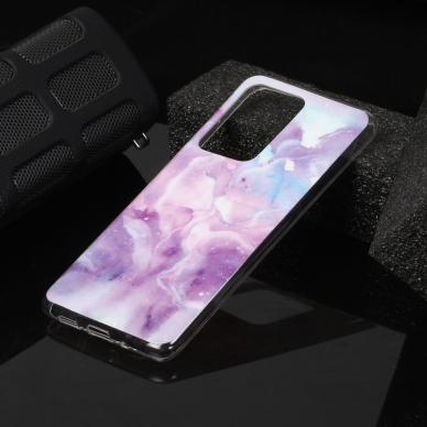 Huawei P40 tracy nugarėlė Marble Style D purple 3