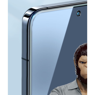 Huawei P60/P60 PRO black pilnas Mr. Monkey 5D stiklas 3