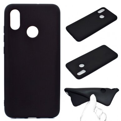 Huawei Y6 2019 juoda MAT+ nugarėlė