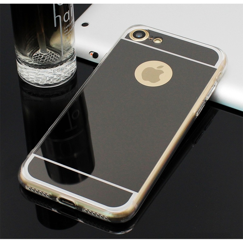 Huawei P8 Lite juoda MIRROR nugarėlė 2