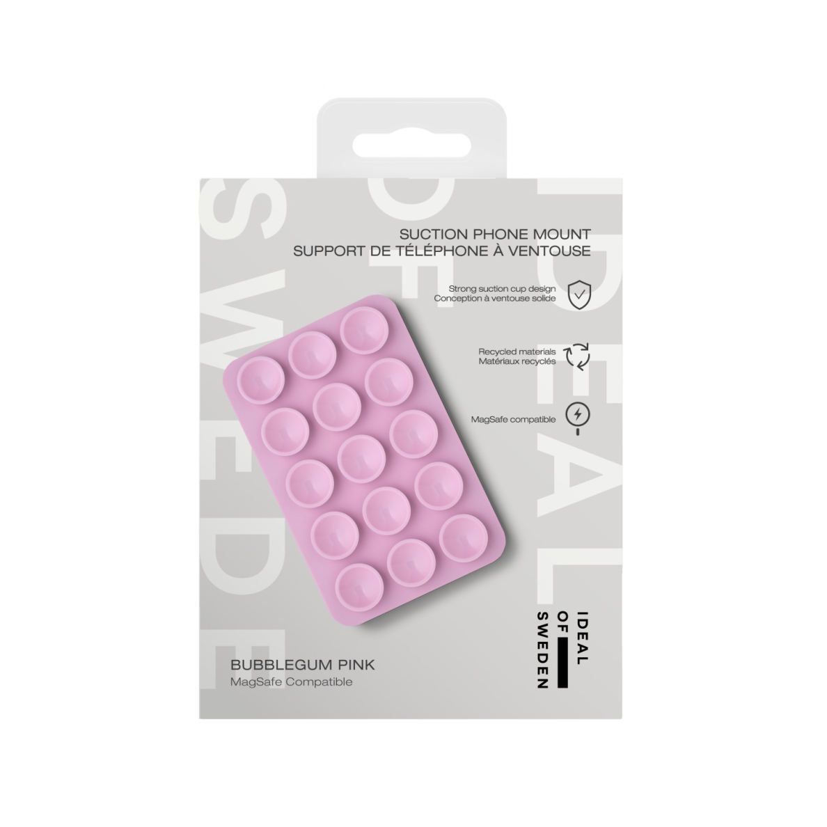 Magnetinis laikiklis iDeal of Sweden MagSafe Suction Phone Mount Bubblegum Pink 3 Magnetinis laikiklis iDeal of Sweden MagSafe Suction Phone Mount Bubblegum Pink 3