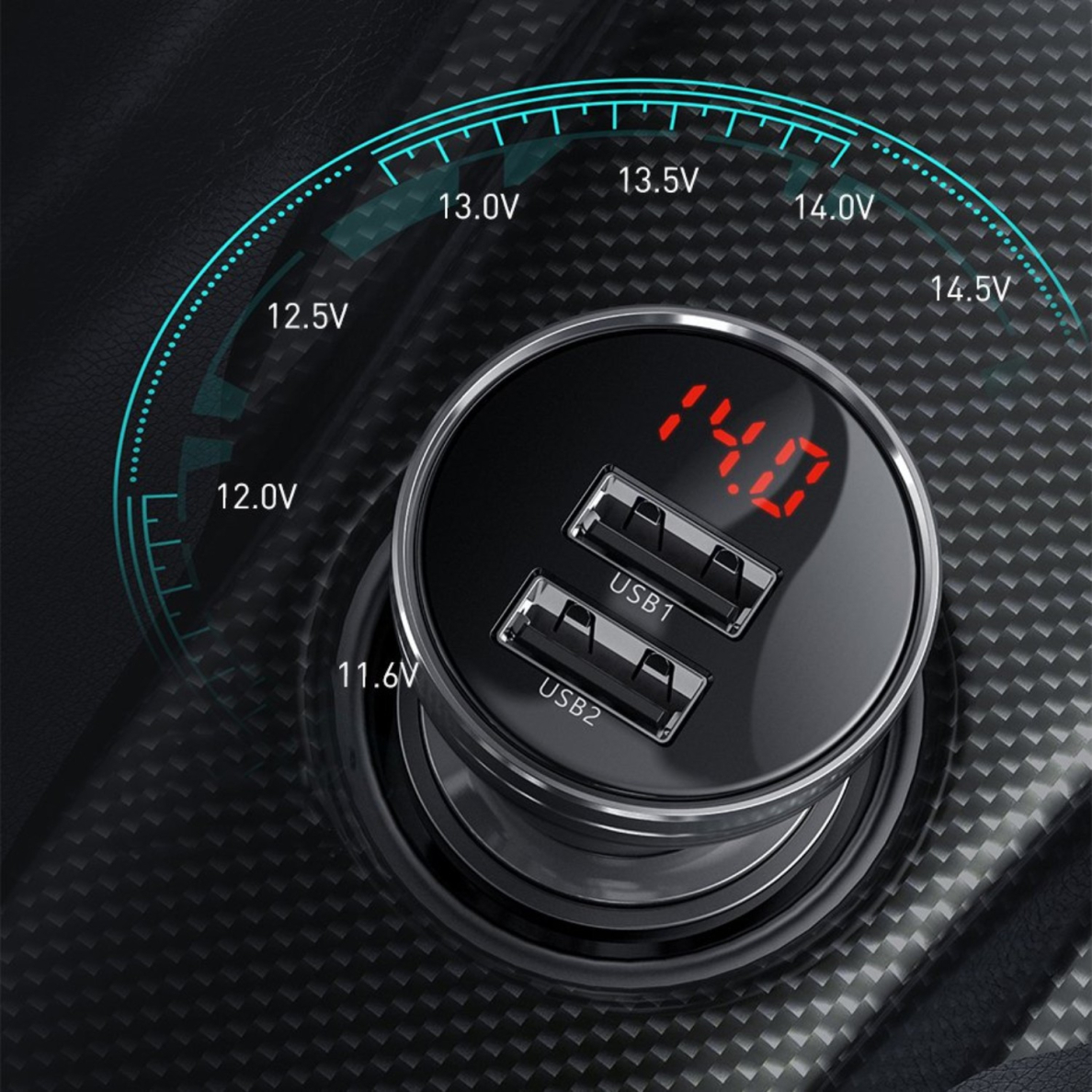 Įkroviklis auto 2XUSB 4.8 24W 5A BASEUS CCBX-0G grey 5 Įkroviklis auto 2XUSB 4.8 24W 5A BASEUS CCBX-0G grey 5