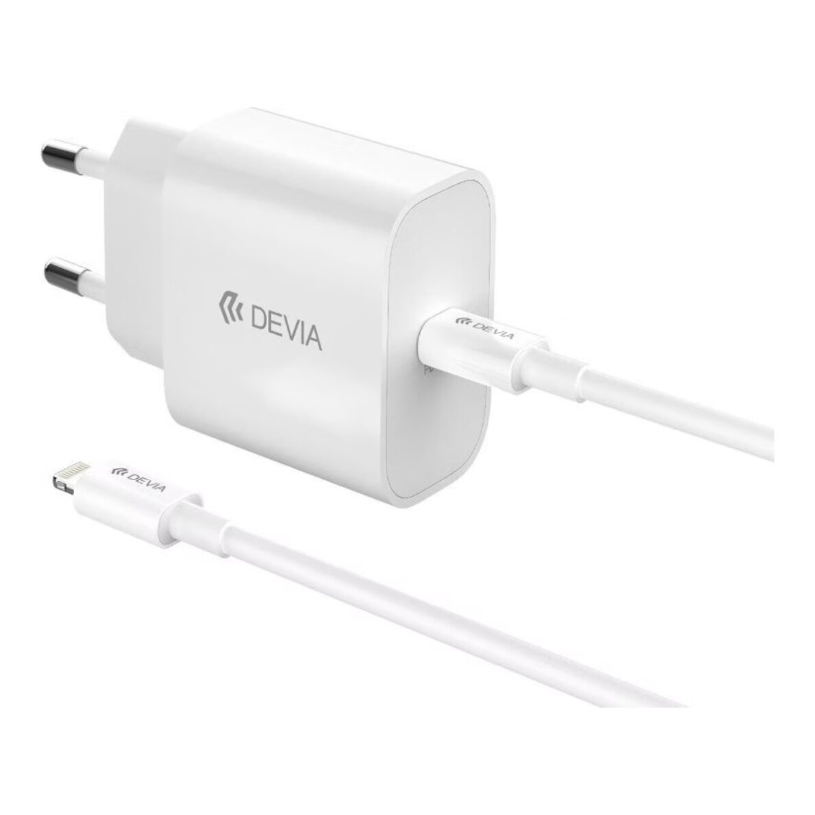 Įkroviklis buitinis su laidu Type-C to Lightning Smart Series GaN Charge PD 30W DEVIA 1