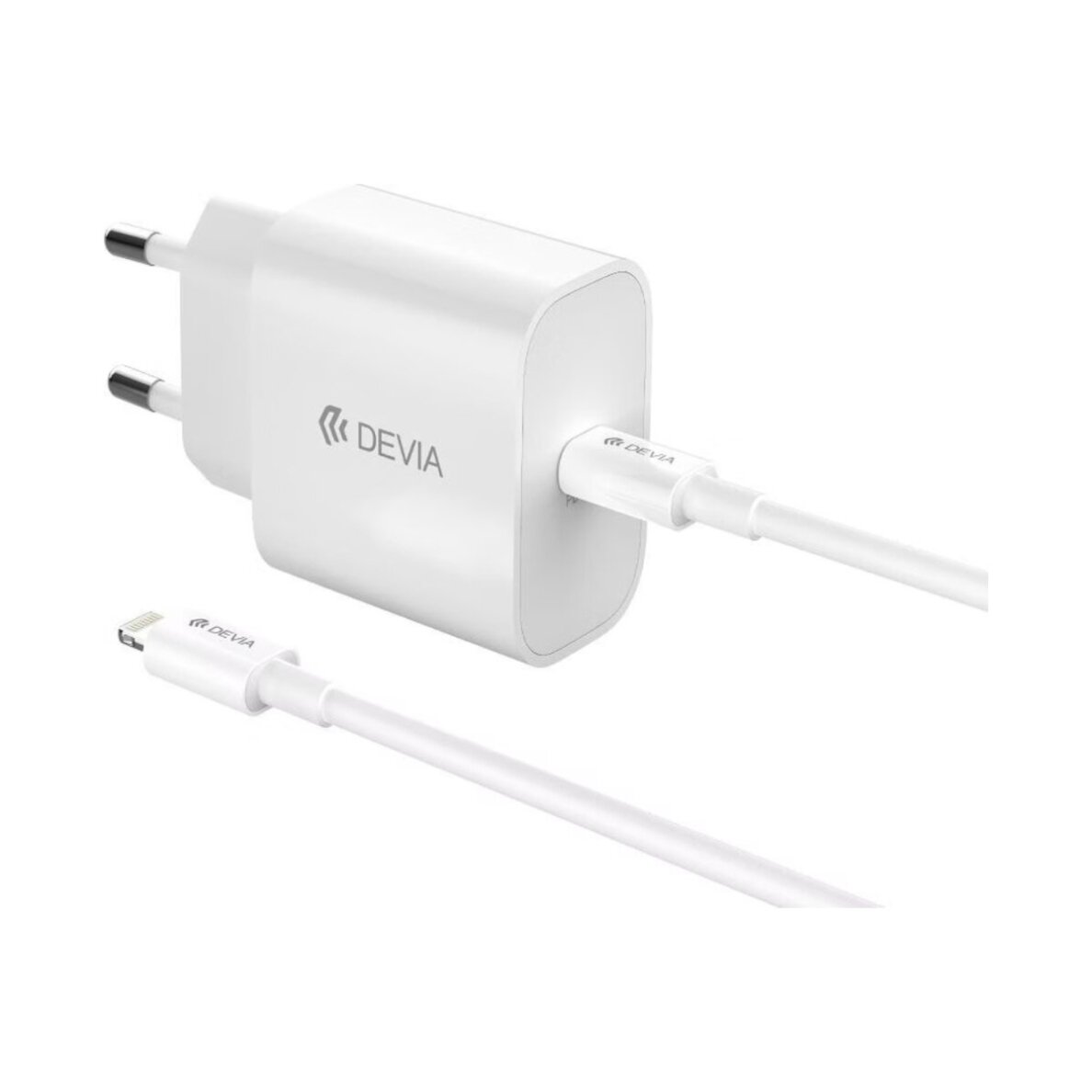 Įkroviklis buitinis su laidu Type-C to Lightning Smart Series PD 20W DEVIA 1 Įkroviklis buitinis su laidu Type-C to Lightning Smart Series PD 20W DEVIA 1