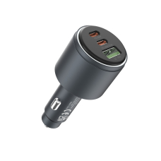 Įkroviklis auto Extreme PD+QC 2xType-C + USB 116W DEVIA