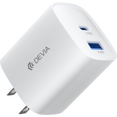 Įkroviklis buitinis PD+QC+Apple Watch USB+TYPE-C 2 in 1 22W DEVIA