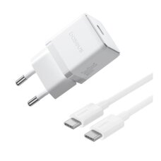 Įkroviklis buitinis su laidu Type-C to Type-C BASEUS Palm 30W PD3.0 P10111605213-01 white Įkroviklis buitinis su laidu Type-C to Type-C BASEUS Palm 30W PD3.0 P10111605213-01 white