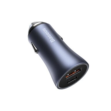 Automobilinis įkroviklis black BASEUS USB-A + USB-C PD 40W CCJD-0G