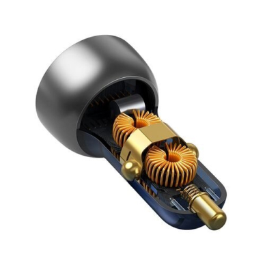 Įkroviklis auto 12-24V 65W USB + USB-C QC4.0 PD3.0 su įtampos indikacija CCKX-C0A 3