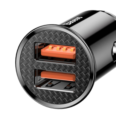 Įkroviklis auto 2xUSB 30W BASEUS CCALL-YD01 black 2