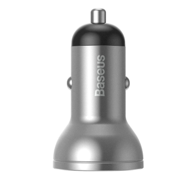 Įkroviklis auto 2XUSB 4.8 24W 5A BASEUS CCBX-0G grey 3