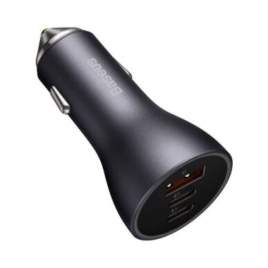 Įkroviklis auto 2XUSB QC 4.0 40W BASEUS CCJD-A0G grey 1