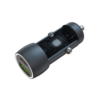 Įkroviklis auto PD+QC Type-C Quick Charge 30W DEVIA 2