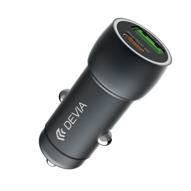 Įkroviklis auto PD+QC Type-C Quick Charge 30W DEVIA