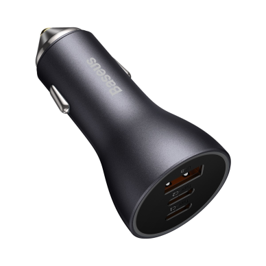 Įkroviklis auto USB + 2xType-C QC 4.0 65W BASEUS CGJP010013 2