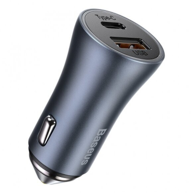 Įkroviklis auto USB+TYPE-C PD 40W BASEUS CCJD-0G grey 3