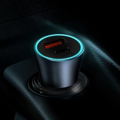Įkroviklis auto USB+TYPE-C PD 40W BASEUS CCJD-0G grey 4