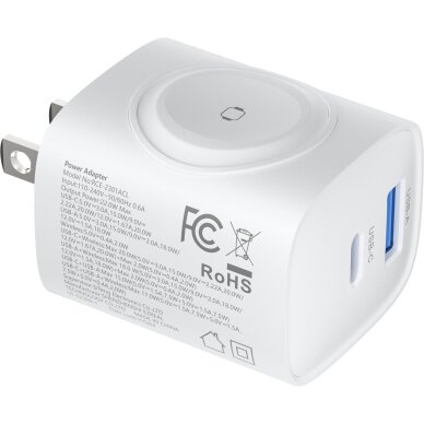 Įkroviklis buitinis PD+QC+Apple Watch USB+TYPE-C 2 in 1 22W DEVIA 2