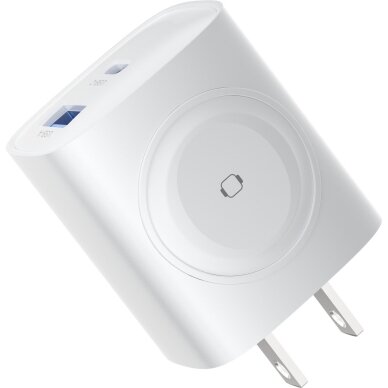 Įkroviklis buitinis PD+QC+Apple Watch USB+TYPE-C 2 in 1 22W DEVIA 1