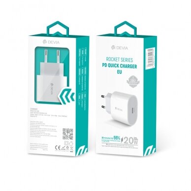 Įkroviklis buitinis ROCKET PD 20W DEVIA 4