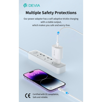 Įkroviklis buitinis Type-C Lightning Rocket PD 20W DEVIA 4