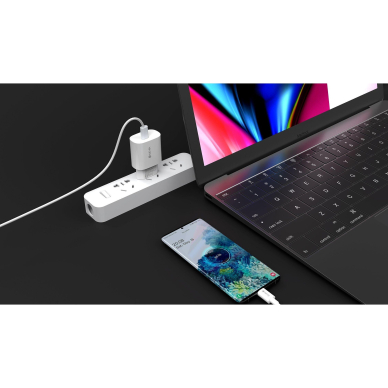 Įkroviklis buitinis su laidu Type-C to Type-C SMART PD QUICK 25W DEVIA 1